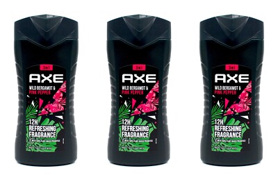 Duschgel Axe Wild Bergamot & Pink Pepper , 3x250ml EAN8717163947685