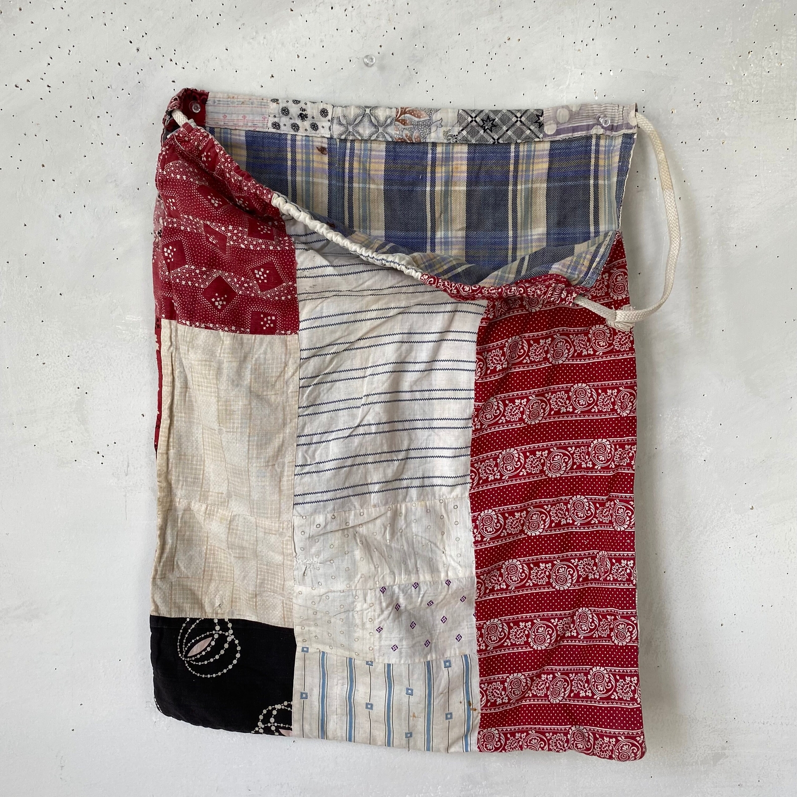 Patchwork Drawstring Bag Super Sweet Bag Laundry … - image 4