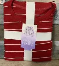    Stars Above Red Striped Thermal Pajama Set Size X-Large   