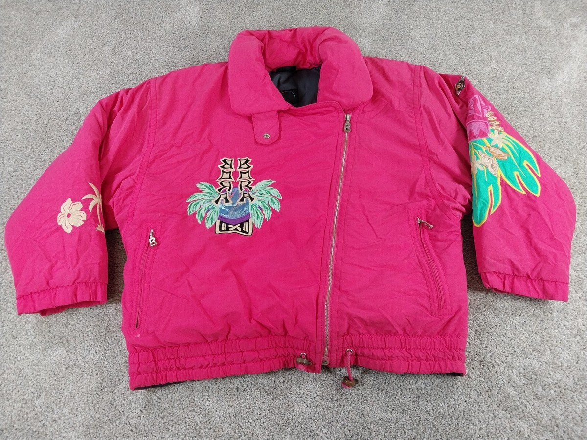 Vintage Bogner Bora Bora Pink Insulated Embroidered Womens Ski 