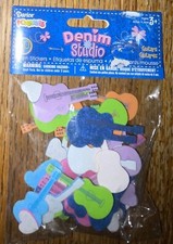Darice Foamies Guitars  Hearts Foam 3D Scrapbook Stickers Ages 3 Denim Studio