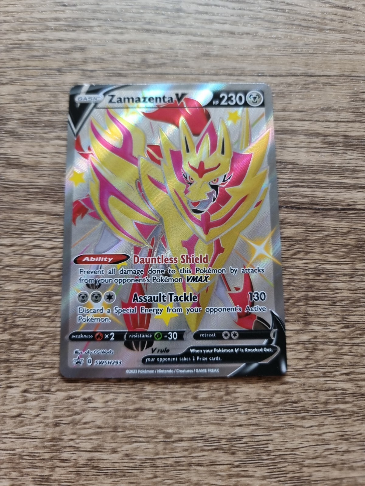 Shiny Zamazenta V (SWSH293) Black Star Promos - Pokemon TCG