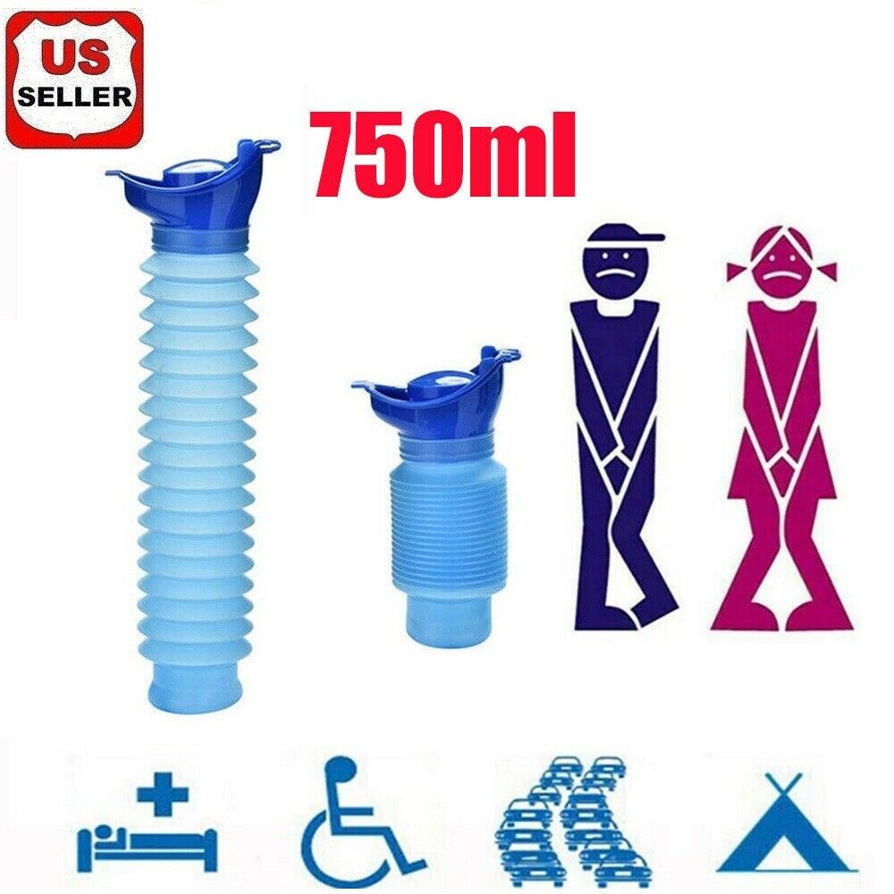 Male Female Portable Urinal Travel Camping Car Toilet Pee Bottle Emergency Kit