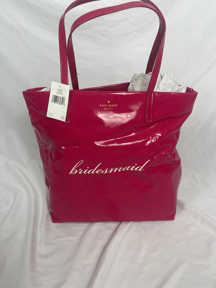 Bolso de Mano Kate Spade New York Boda Belles 'Dama de honor' Bon Shopper, Rosa - Nuevo con Etiquetas Foto 4 de 4