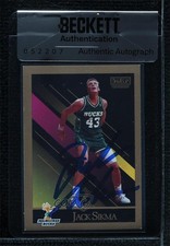 BAS 1990-91 Skybox Jack Sikma #166 Seal of Authenticity Auto HOF 3c7