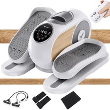 MERACH Under Desk Elliptical Exercise Machine, Leg Exerciser While Sitting fo...