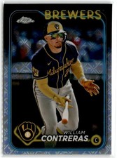 2024 Topps Chrome Logofractor William Contreras #24 Milwaukee Brewers