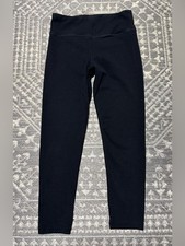 DKNY Womens Tummy Control Workout /Yoga LOGO Leggings Sz M