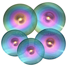 Pack of 5 Mute Cymbal Set 14Inch/16Inch/18Inch/20Inch Low Volume Cymbal
