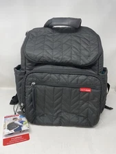 Skip Hop Baby Travel Bag Changing Pad & Stroller Attachment Jet Black NEW