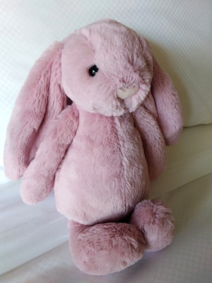NWT Jellycat Bashful Tulip Pink Bunny Plush Medium 12