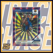 2024-25 Panini Donruss EuroLeague BK Justin Anderson Purple Laser 44/99 #119
