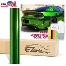 Chrome 9 Colors Vinyl Film Wrap Sticker Decal Air Release Bubble Free Sheet