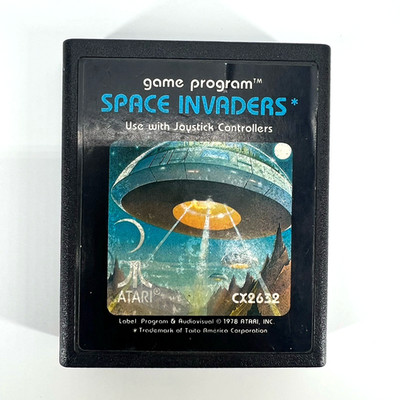 Atari Space Invaders Atari 2600 1978 Shooter Arcade Game Cartridge Not Tested
