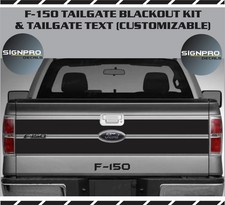 New Tailgate Blackout Style Decal Vinyl Stripes 2009-2014 Text Fits Ford F150