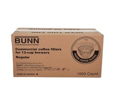 1000 Count BUNN 12-Cup Paper Coffee Filters   Commercial Grade, Overflow Protect