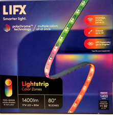 LIFX 80in Smart Multi-Color RGB+W Wi-Fi LED Strip Light Kit LZ3SK2MUS NEW