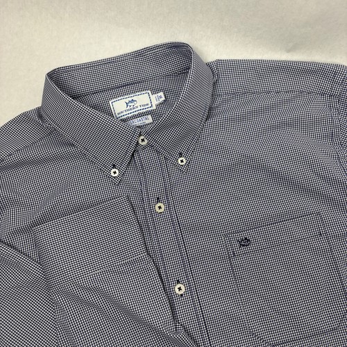 Southern Tide Shirt Mens XL Micro Gingham Performance Intercoastal Button Down