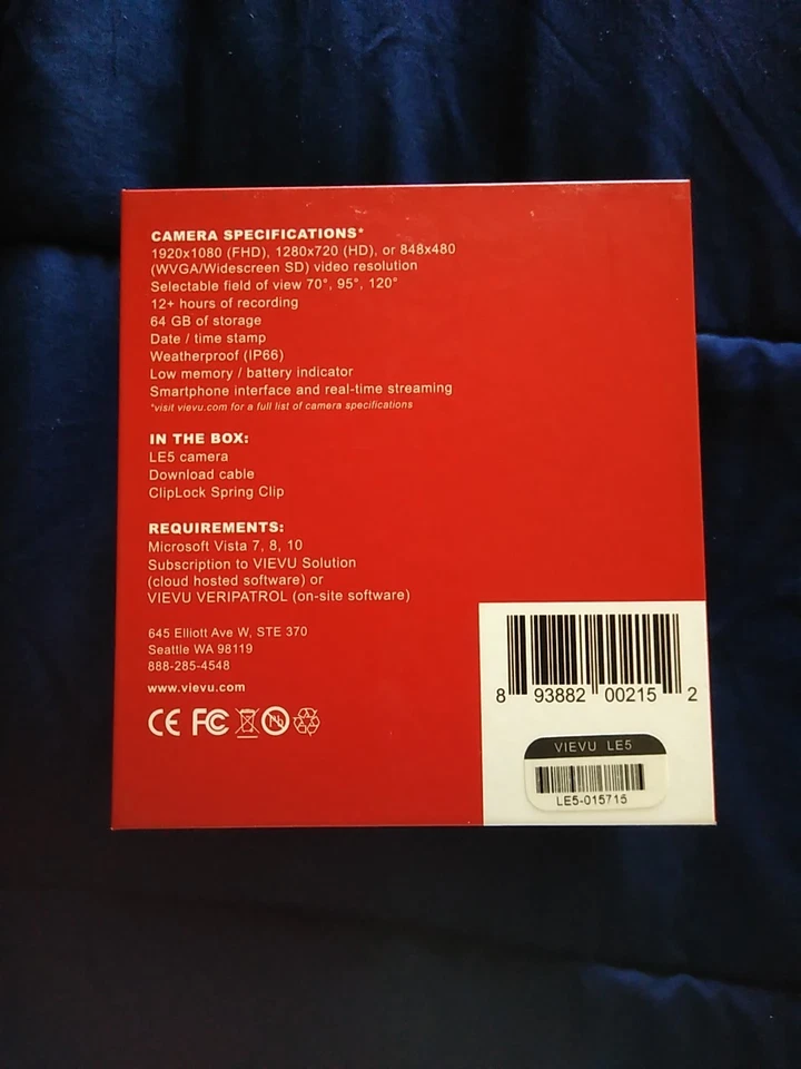 VIEVU LE5 Body- Worn Camera - Image 3 of 4