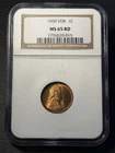 1909 VDB Lincoln Wheat Cent Penny NGC MS-65 RD