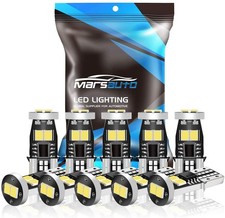 194 LED Bulbs T10 168 192 2825 W5W Bulbs for Interior Dome Map License Plate ...