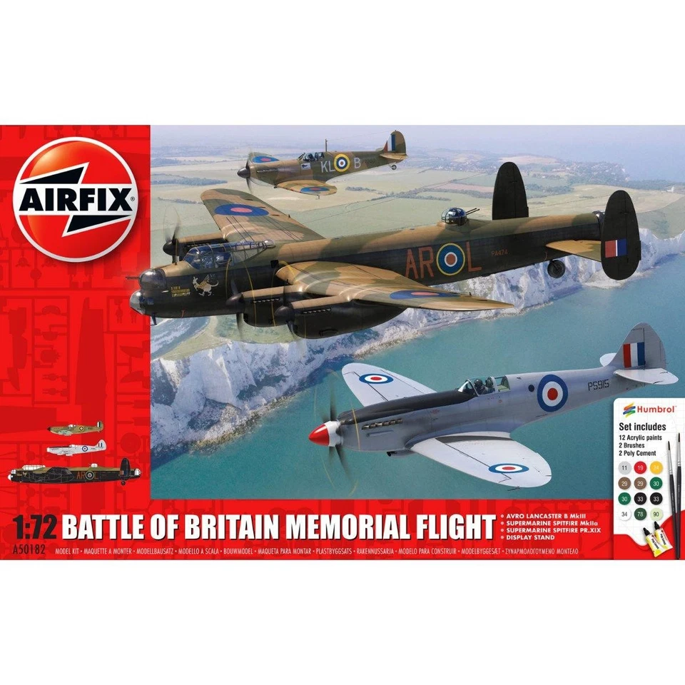 Airfix Battle of Britain Memorial Flight Set Plastik Modellbausatz A50182 Maßstab 1:72