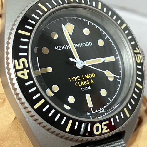 NEIGHBORHOOD × BENRUS Type‑1 MOD 23118BRN‑AC01 Quartz Military Watch New - Picture 5 of 5