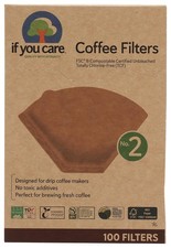 IF YOU CARE No.2 Coffee Filters 100CT   Compostable, Eco-Friendly, Basket Styl
