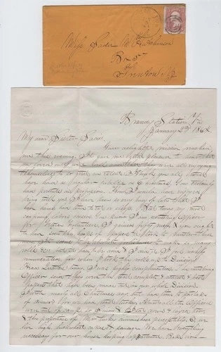 CIVIL WAR LETTER - 5th New Jersey Vols - Big Drinking Party at Brandy Station VA