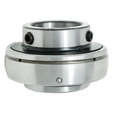 UC207-22 Insert Bearing 1-3/8" Bore, Spherical OD with Set Screws and Lubrica...