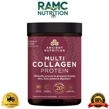Ancient Nutrition Collagen Powder Protein with Probiotics, Unflavored, 16 Oz