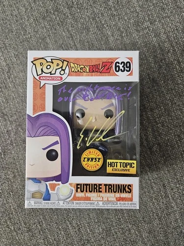 Funko Pop! Vinyl: Dragon Ball Z Future Trunks Chase Exclusive Signed JSA #639
