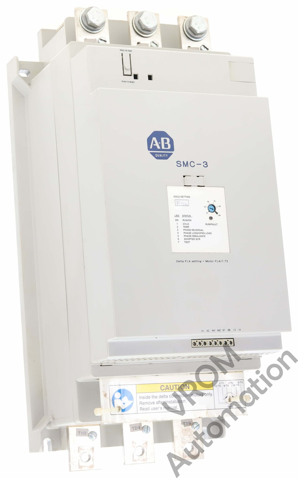 Allen Bradley 150-C108NBD /B SMC-3 108A 480V 3-PH CONTROL VOLTAGE 100-240VAC 3-W