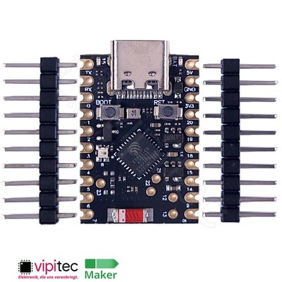ESP32-C6 Super Mini USB-C Board  WiFi 6  Bluetooth 5.3 LE  4MB Flash  160MHz