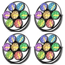 1-4PC 490W RGB COB Par Light LED DMX Stage Light Audience Blinder DJ Disco Party