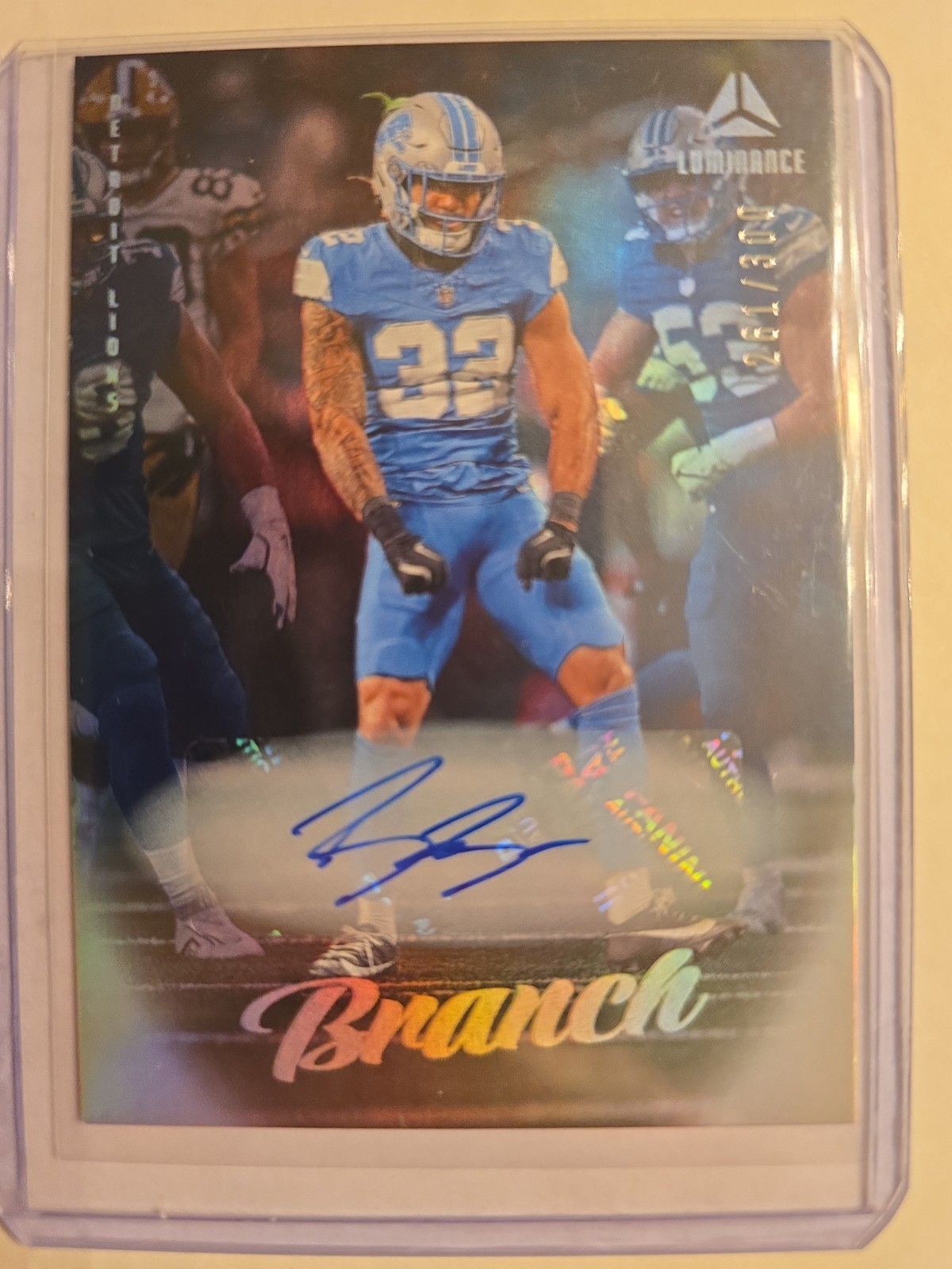 2025 Panini Luminance - Brian Branch #6 Autographs /300 (AU) 261/300
