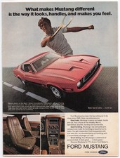 Anuncio del Ford Mustang Motor Mach I Sportsroof 1973 Fotorrealismo