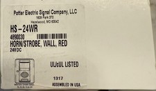 (NEW) POTTER HS-24WR-WP - Horn/strobe Red Weather Proof - Fire Alarm Part