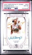 2024 Topps Royalty Tennis Madison Keys Superior Auto /75 - PSA 8 (None Higher)