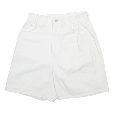 LEE Shorts Décontractés Femme Blanc Taille M Taille Élastique Coton Mélange - Photo 1/4