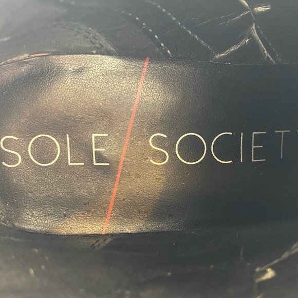 Sole Society Womens Shoes River Boots Sz 7 Animal Print Fur Ankle Heeled Chic