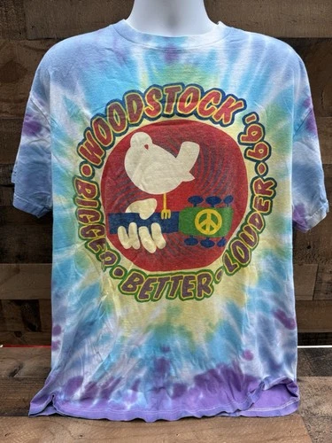 Woodstock 99 - Rome NY Concert T Shirt Extra L 1990s vintage concert t-shirt, vintage, size L, single stitch, B+ condition
