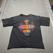 Vintage 90s Bugle Boy skater surfer Mens M T-Shirt Single Stitch Sleeves Black