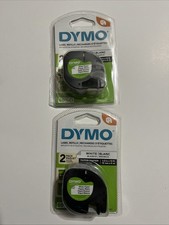 2 Packs DYMO Refill White Labels 1/2” x 13' 91331 Genuine New (4 Refills)