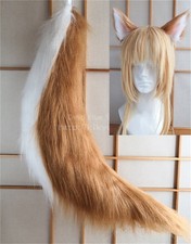Game Genshin Impact Gorou Simulation Plush Fox Ears Tail Cosplay Costume Prop