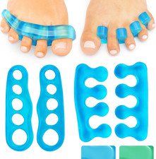 Toe Separators for Men  Women Medium 2 Pairs - Silicone Gel Spreaders - Spa