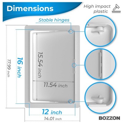 Modern White Access Door - 12x16 inch - Easy Install