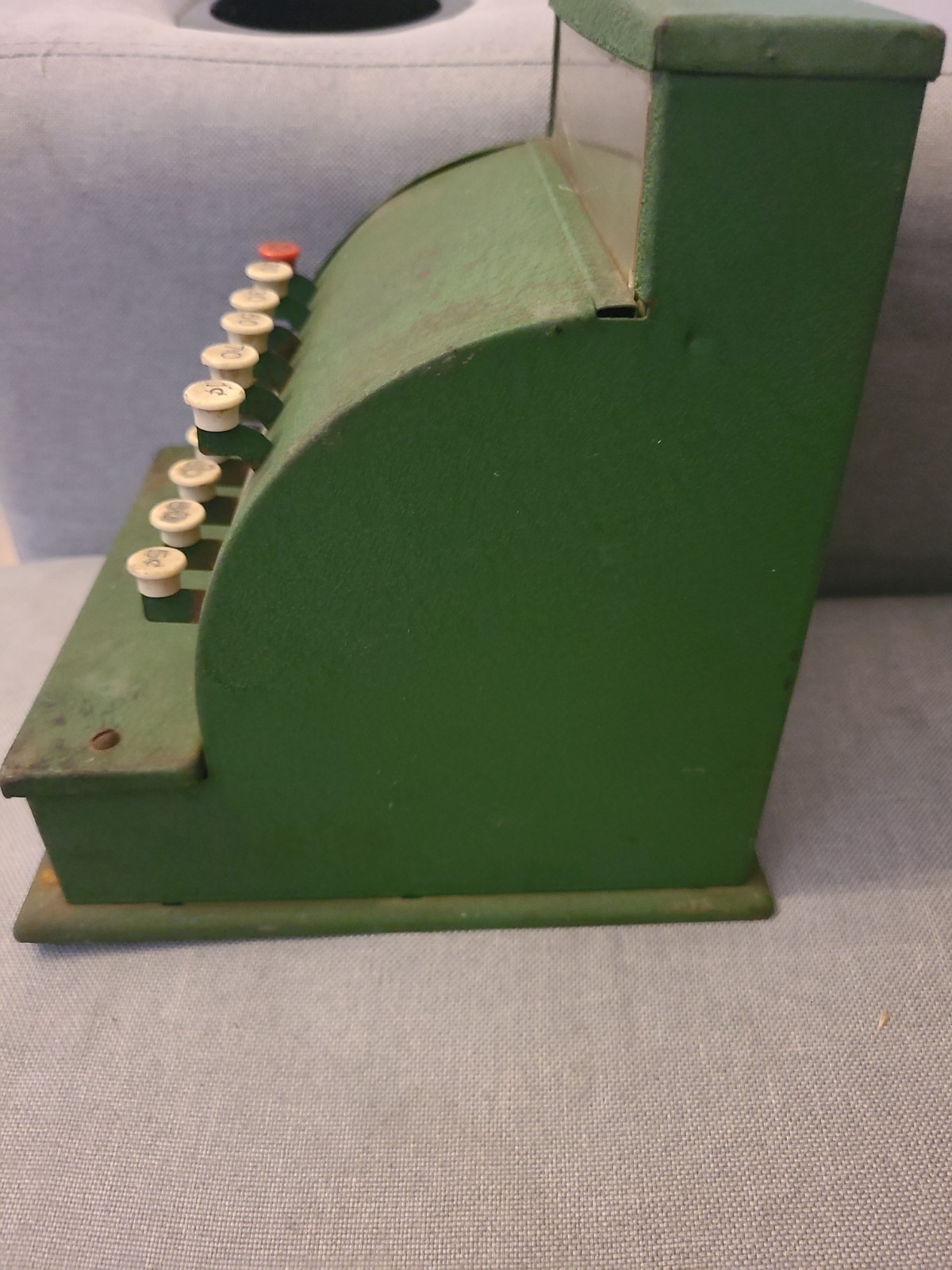 как выглядит Vintage Tom Thumb Toy Cash Register Green Metal 1950s Western Stamping Co USA фото