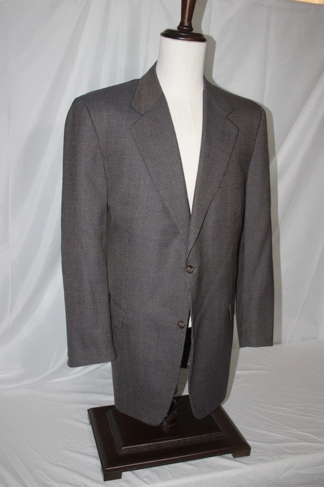 Casaco esportivo masculino CANALI blazer de lã 46L 2B 0-Vent feito na Itália - Imagem 2 de 4