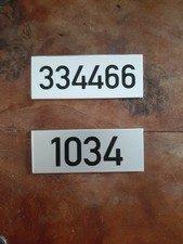 Tablice rejestracyjne Tablice rejestracyjne do szafek, półek- aluminium 90 x 35 mm